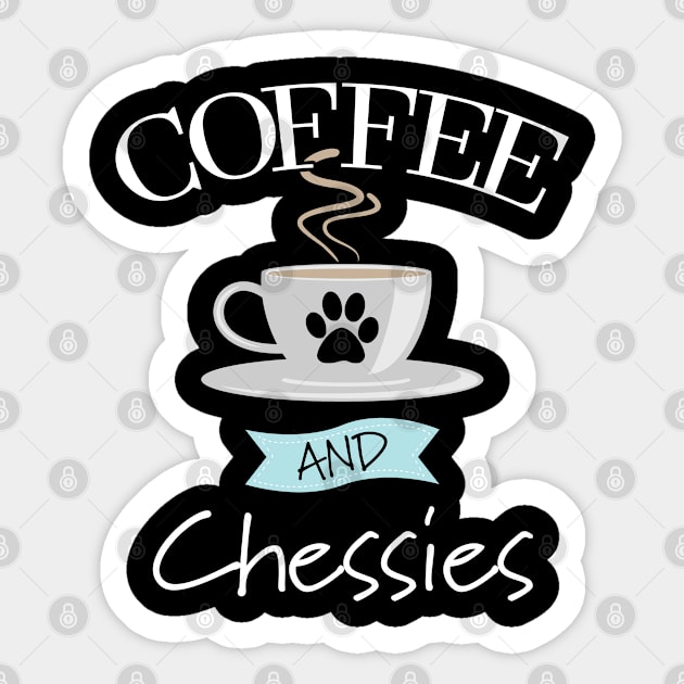 Chesapeake Bay Retriever - Coffee And Chessies Sticker by Kudostees